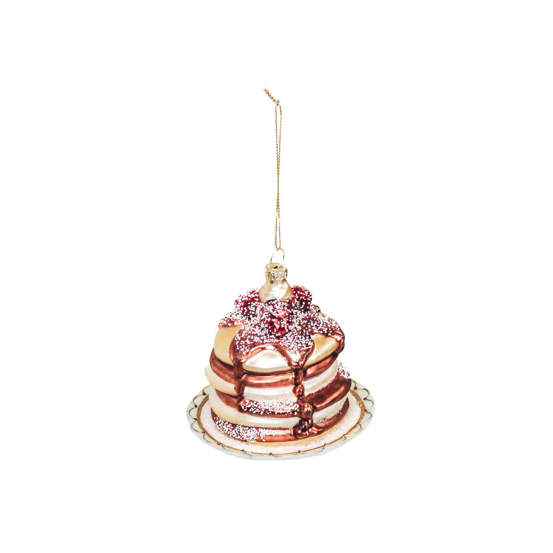 Weihnachtskügel   - Pancake - Glass - 10x10x9,5cm