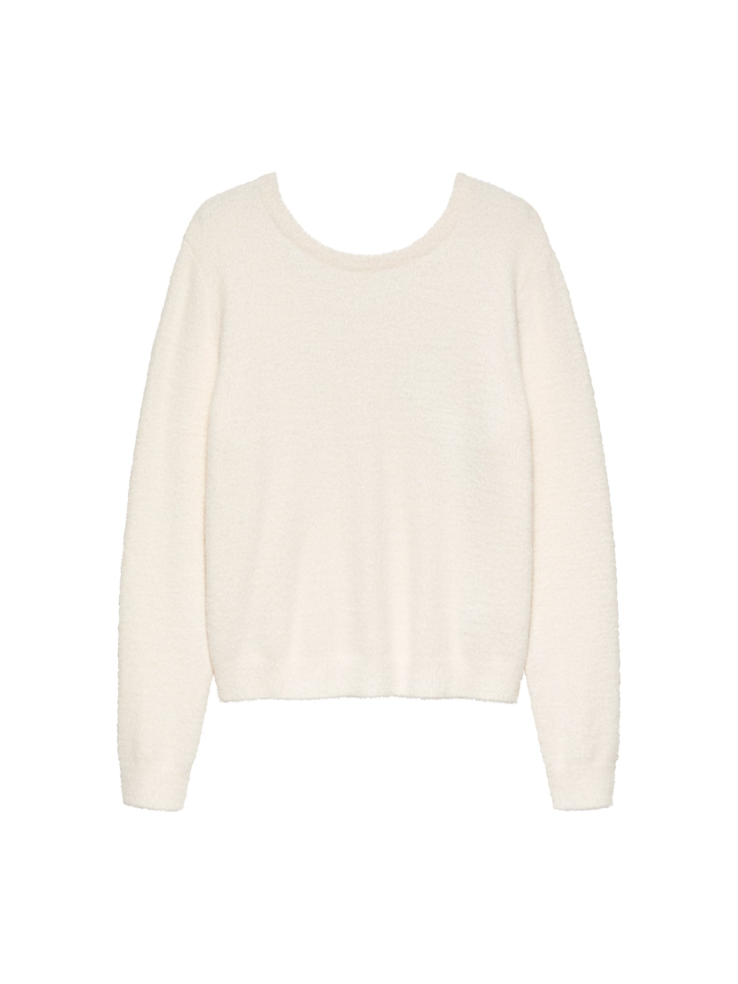 Soft knit with Vneck Egret