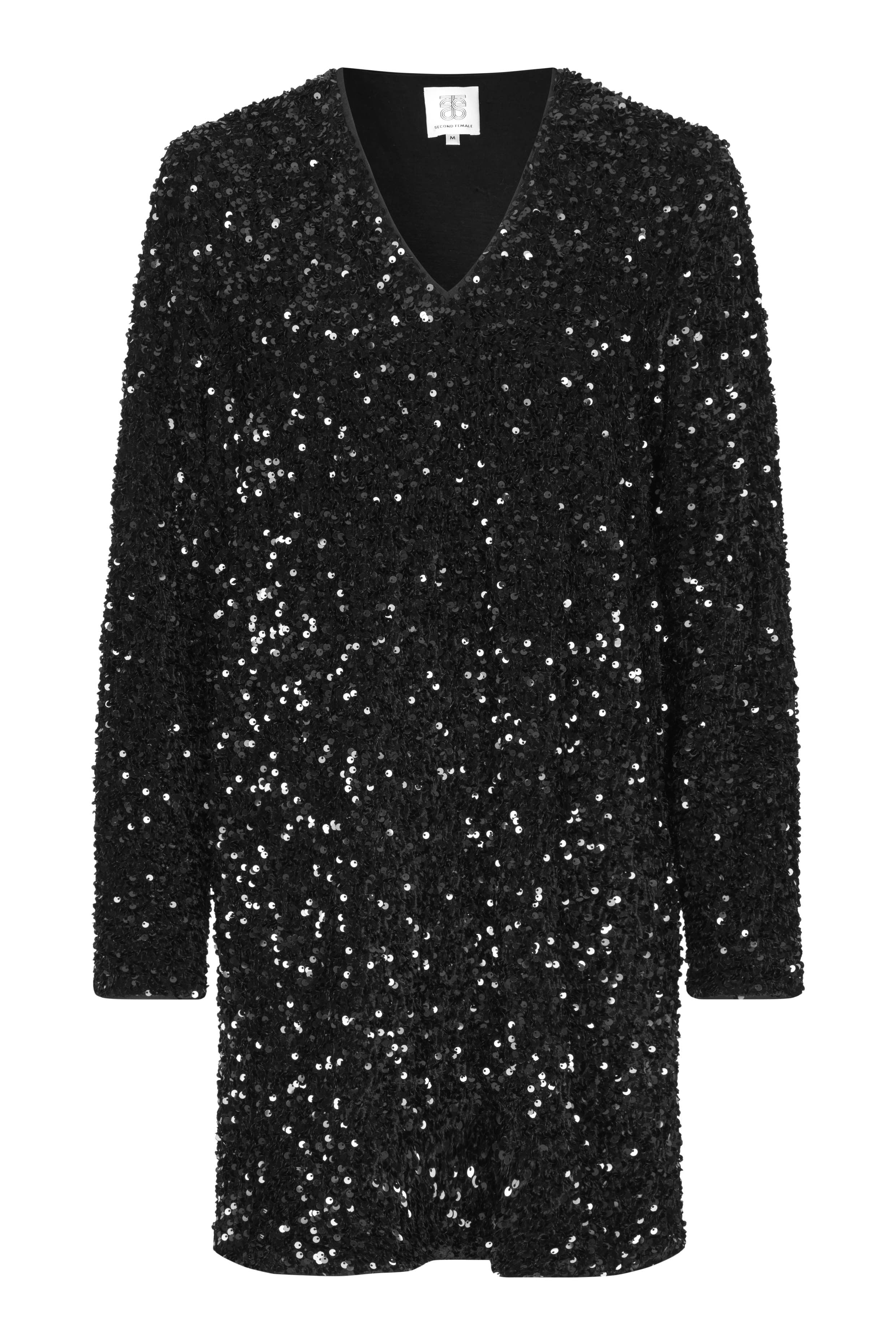 Shimmer Kleid Schwarz