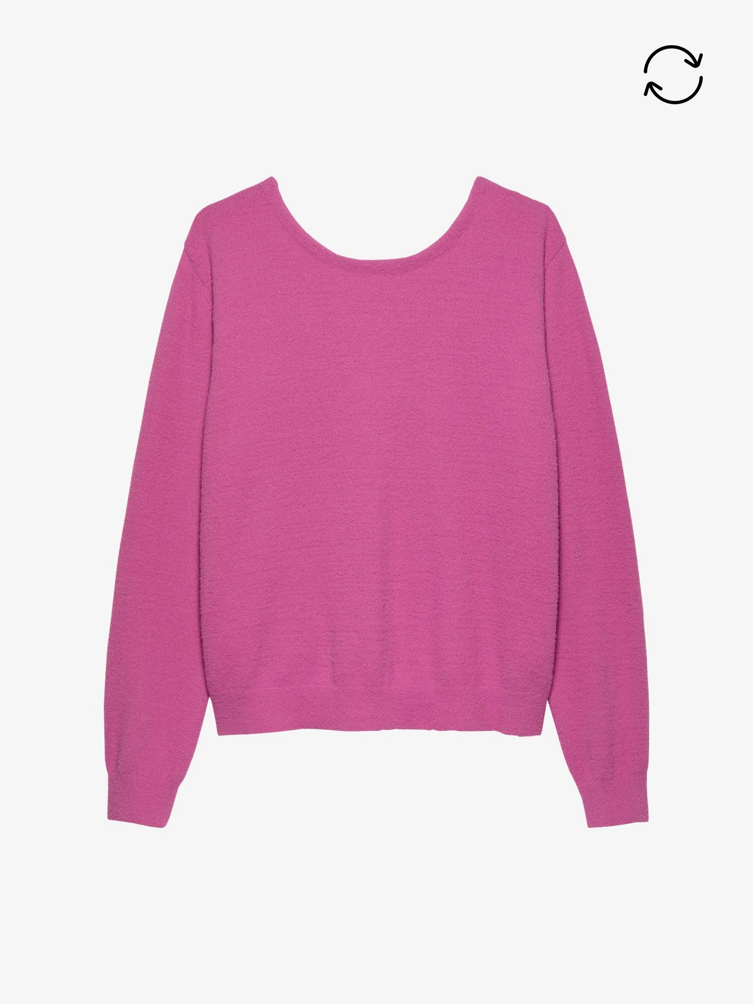 Soft knit with Vneck Super Pink