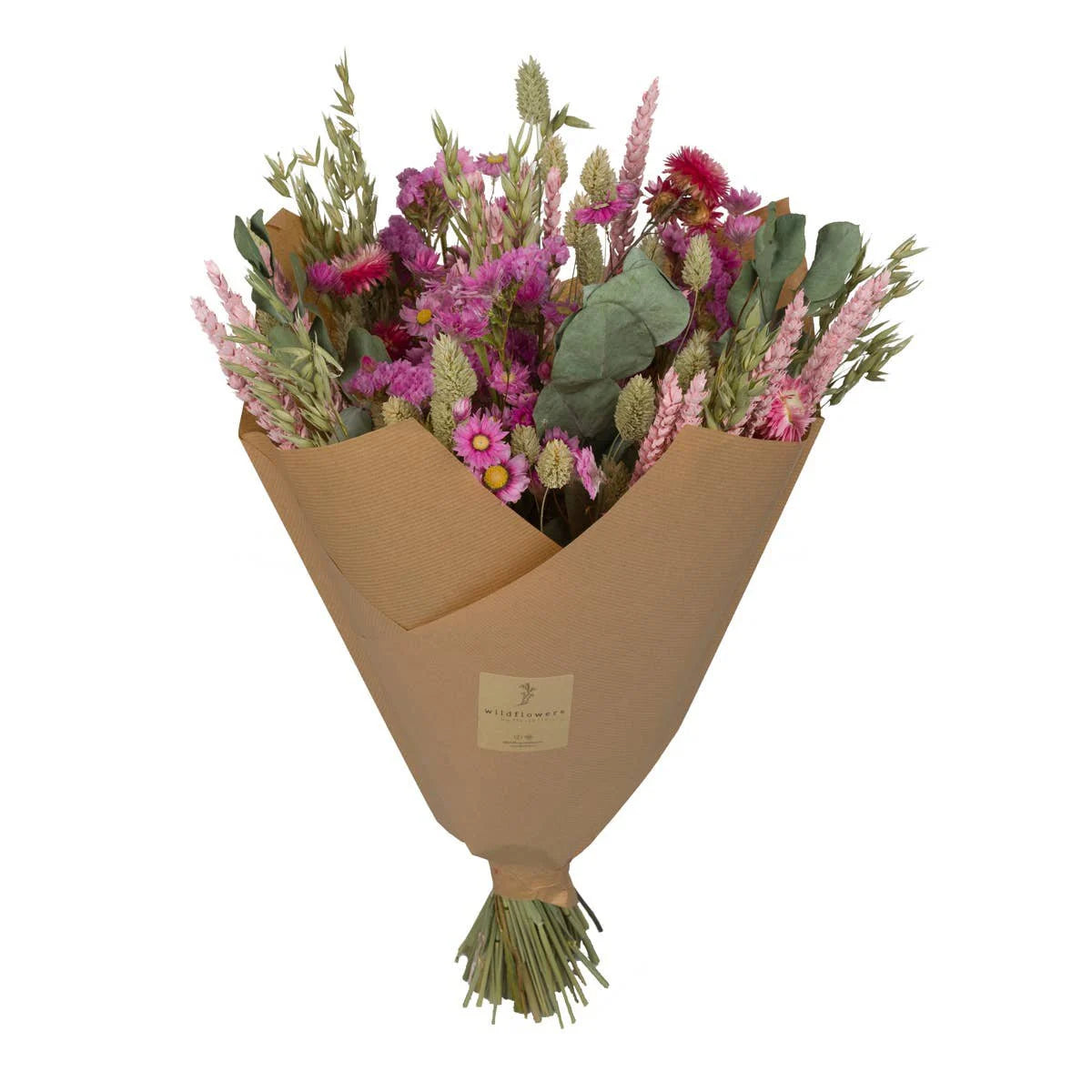 Trockenblumen Bouquet Klassisch Pink  (Large)