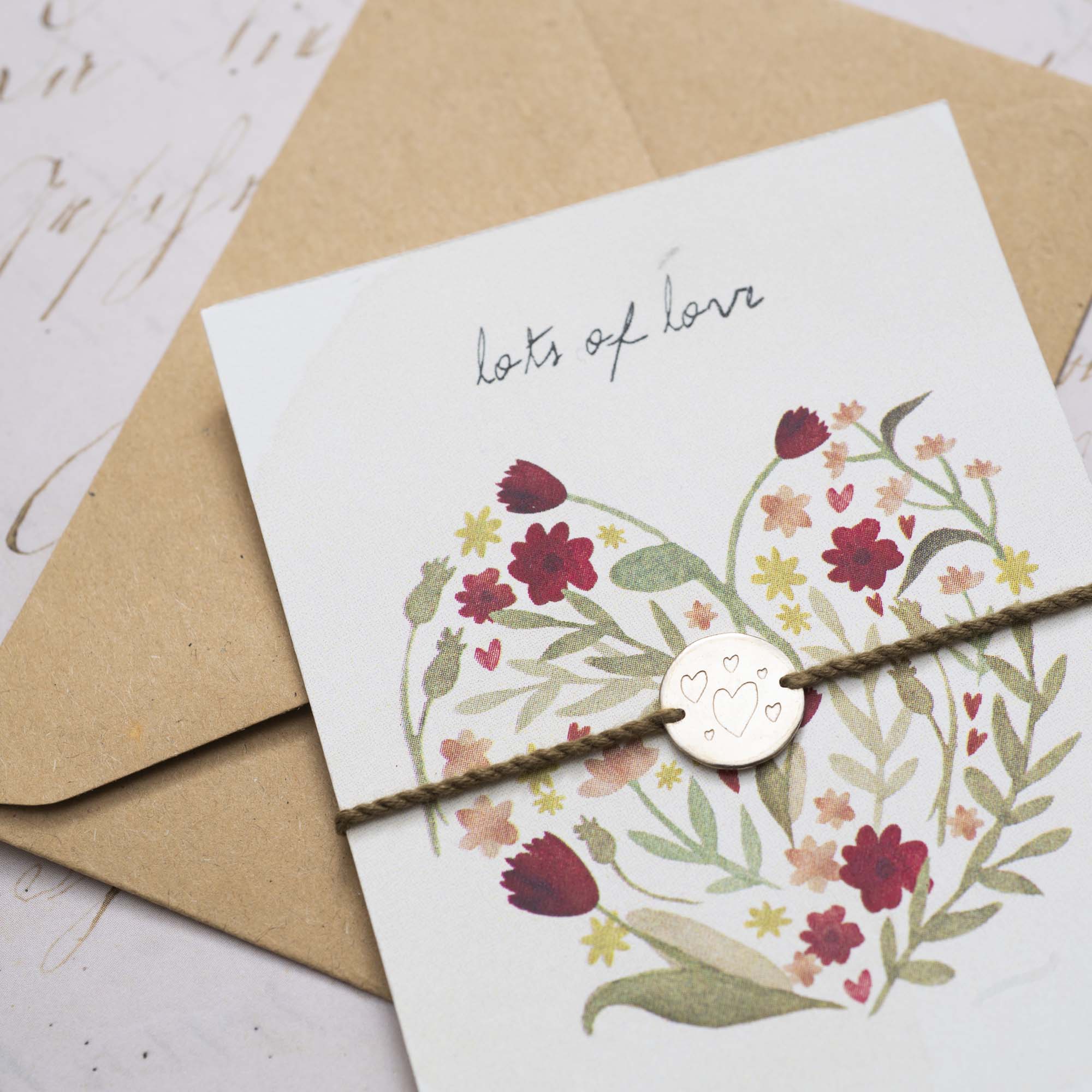 Schmuck Postkarte Blumen