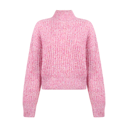 Dylan knitted pull l/s Raspberry melee