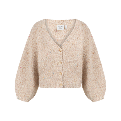 Charlotte knitted cardigan l/s Egg white melee