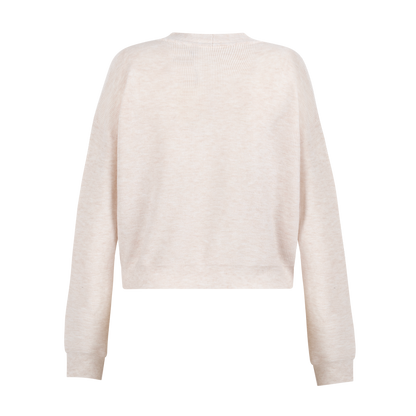 Leni knitted pull l/s Egg white melee