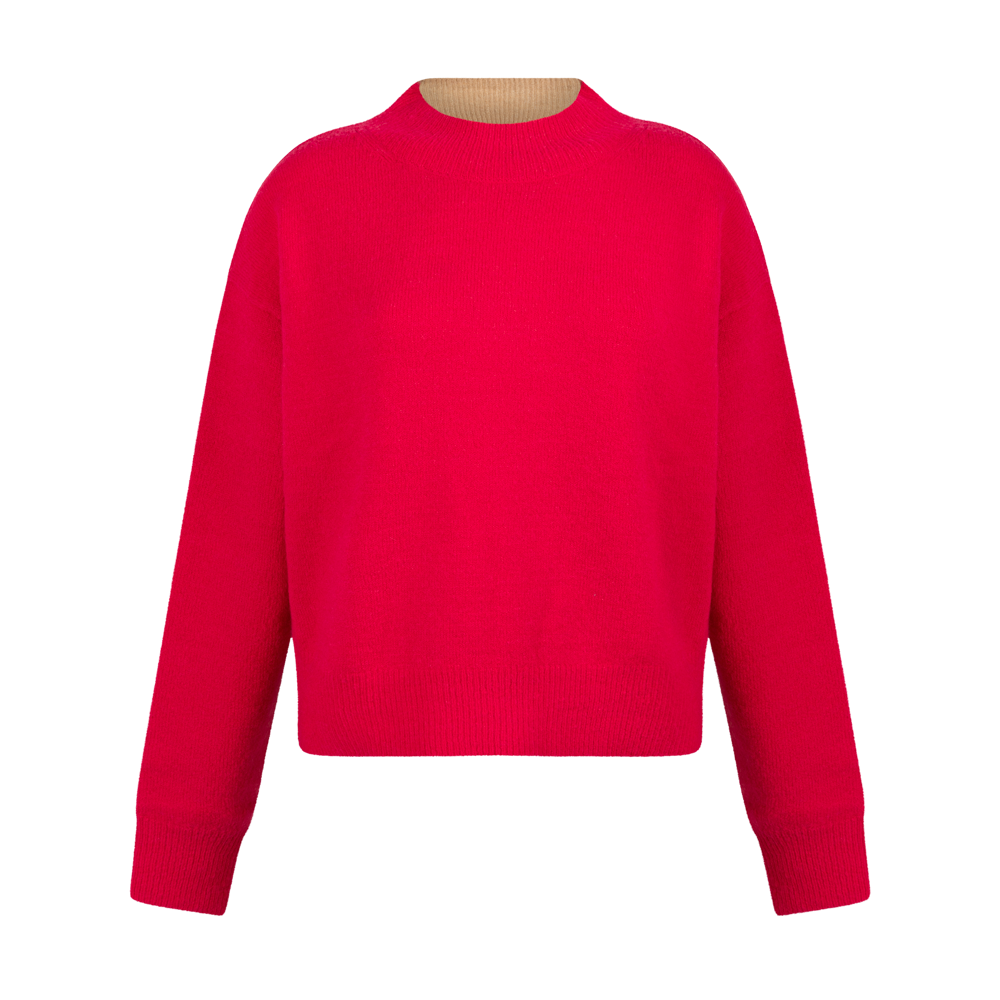 Emily knitted pull l/s Raspberry sandalwood