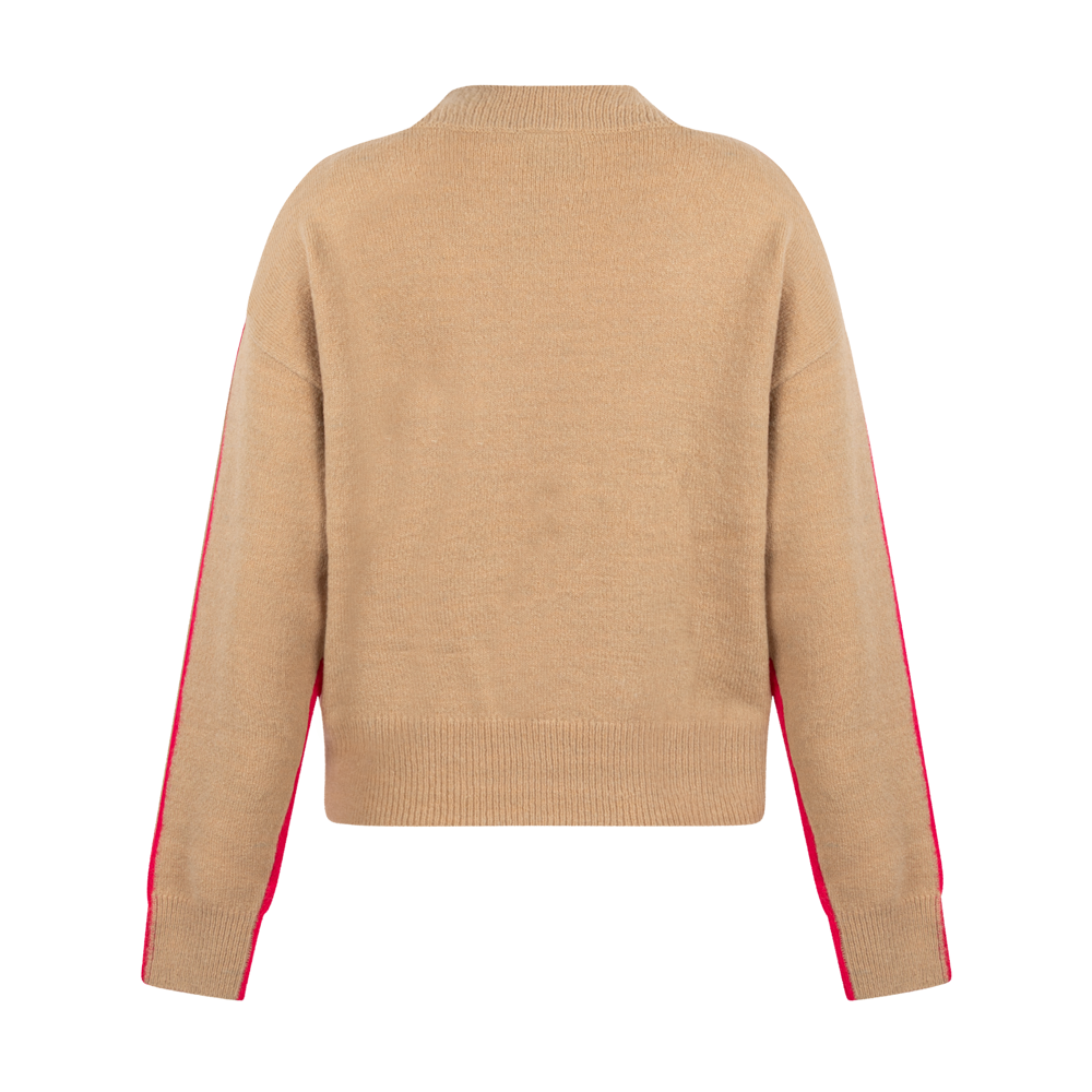 Emily knitted pull l/s Raspberry sandalwood