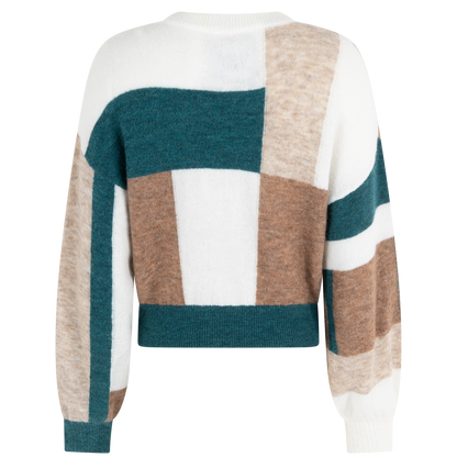 Fieke Pullover Multi Deep Teal