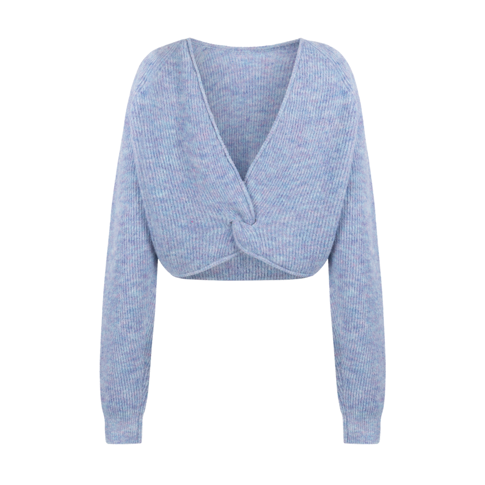 Adea knitted pull l/s Light blue melee