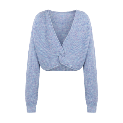 Adea knitted pull l/s Light blue melee