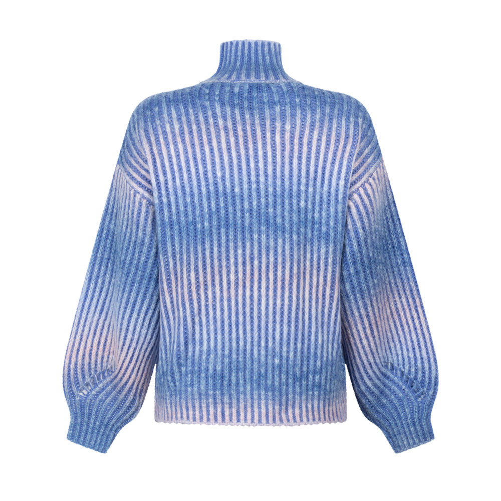 Daly knitted pull l/s Blue space dye