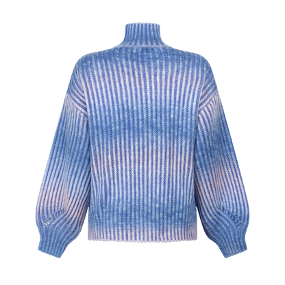 Daly knitted pull l/s Blue space dye