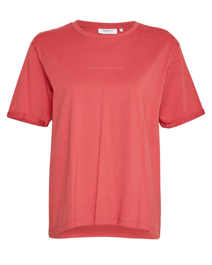 MSCHTerina Organic Small Logo Tee Min Red/ Min Red